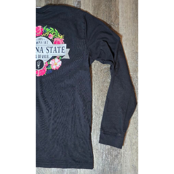 Men's Champion brand Arizona State Sun Devils Black Long Sleeve T-Shirt Size L - Picture 7 of 10